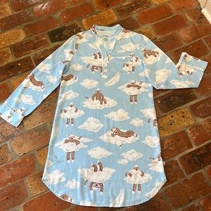 Nick & Nora lightweight flannel sleep dress szS